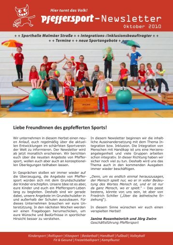 Newsletter_Oktober 2010 (2).pdf - Sportverein Pfefferwerk e.V.