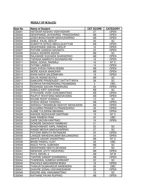 CET - CS_ITand CSIT 09-10