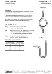 Datasheet 67.1 - Pförtner Messtechnik GmbH & Co. KG