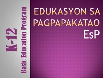 Edukasyon sa Pagpapakatao – EsP - Don Bosco Press