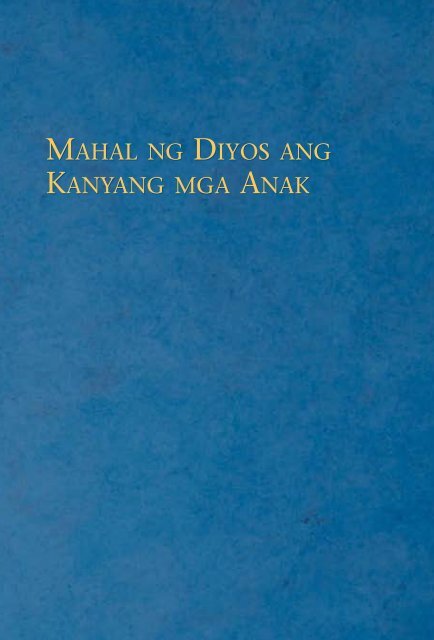 Mahal ng Diyos ang Kanyang mga Anak