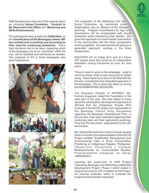 2011 Annual Report - PhilDHRRA-Mindanao