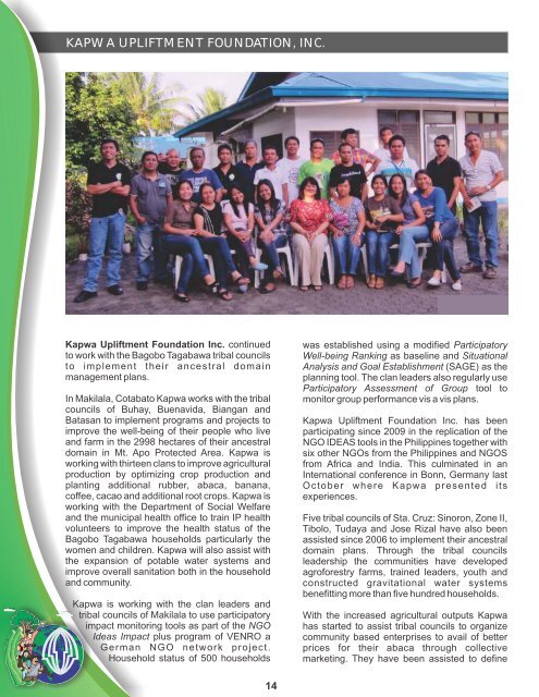 2011 Annual Report - PhilDHRRA-Mindanao
