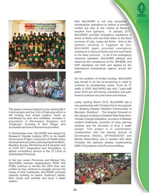 2011 Annual Report - PhilDHRRA-Mindanao