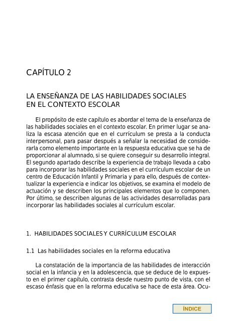 las habilidades sociales en el currículo - Ministerio de Educación ...