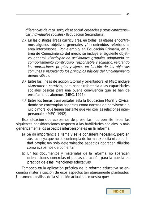 las habilidades sociales en el currículo - Ministerio de Educación ...