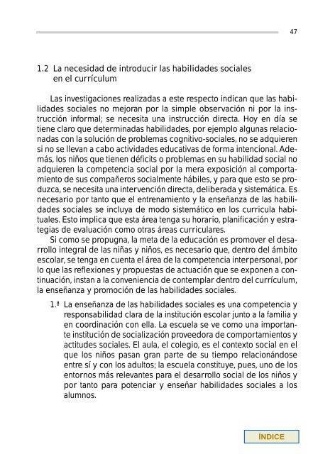 las habilidades sociales en el currículo - Ministerio de Educación ...