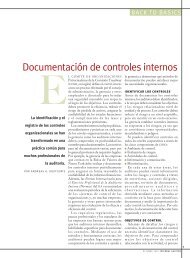 Documentación de controles internos - The Institute of Internal ...