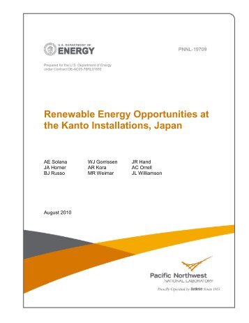 Federal Incentives for Renewable Energy - Pacific Northwest ...