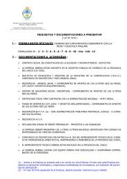 REQUISITOS Y DOCUMENTACIONES A PRESENTAR 2 ... - Chaco