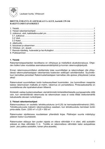 Rakentamistapaohjeiden - Laukaa