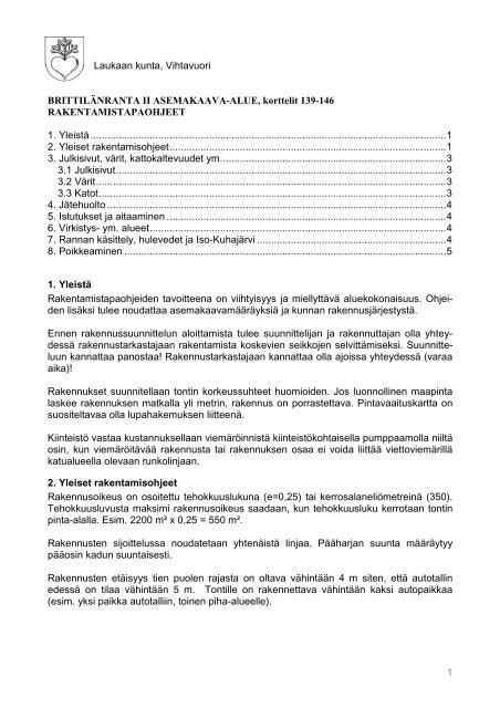 Rakentamistapaohjeiden - Laukaa