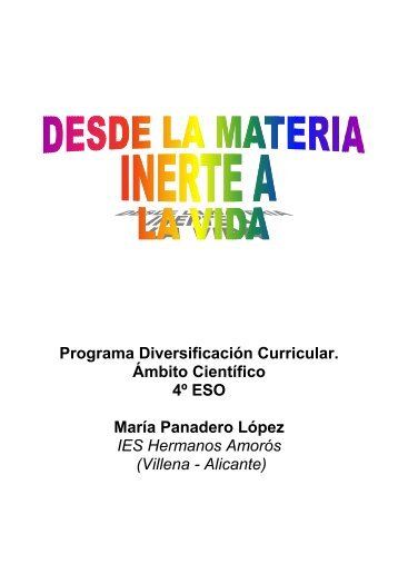 Programa Diversificación Curricular. Ámbito Científico 4º ESO María ...