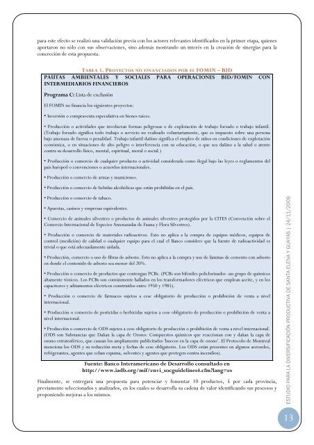 Estudiopara la Diversificación Productiva de Santa Elena y Guayas