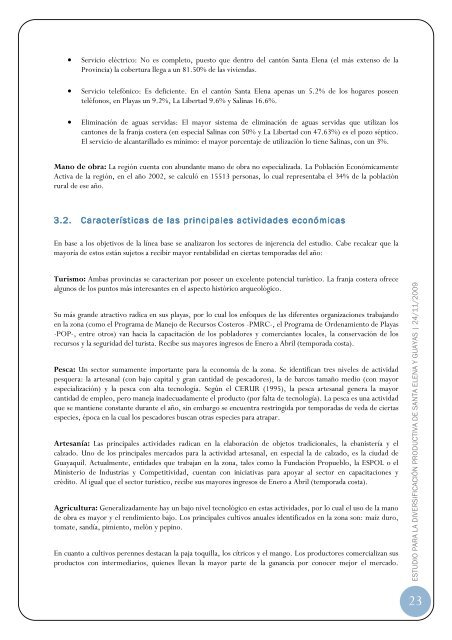 Estudiopara la Diversificación Productiva de Santa Elena y Guayas