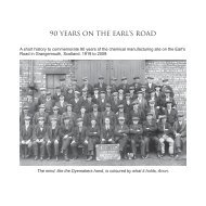 90 YEARS ON THE EARL'S ROAD - ColorantsHistory.Org