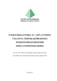 paekivikillustiku ja - Tallinna Tehnikakõrgkool