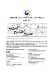 2007 Kasım (pdf-442 Kb) - Dünyadan İşbirliği Teklifleri - TOBB
