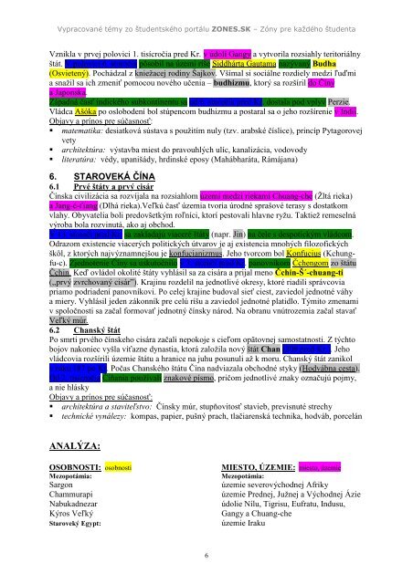 Staroorientálne štáty - Zmaturuj.sk - Zones.sk