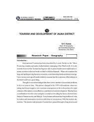 V TOURISM AND DEVELOPMENT OF JALNA DISTRICT 12