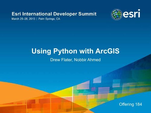 Using Python with ArcGIS