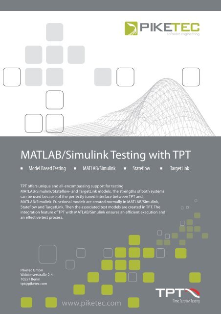 MATLAB/Simulink Testing with TPT - PikeTec