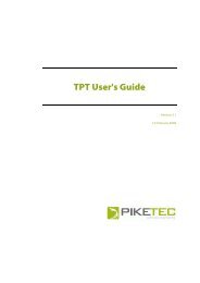 TPT User's Guide - PikeTec