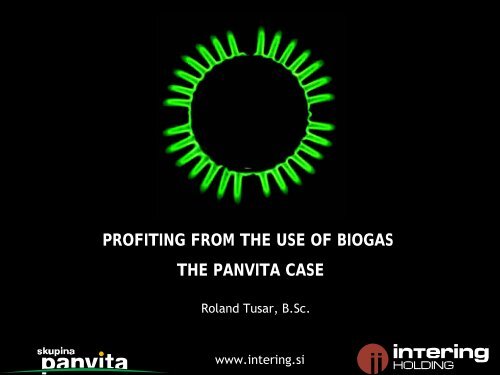 profiting from the use of biogas the panvita case - European Pig ...