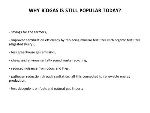 profiting from the use of biogas the panvita case - European Pig ...