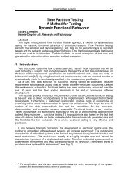 Time Partition Testing - Systematic Testing