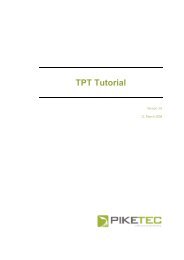 TPT Tutorial - PikeTec