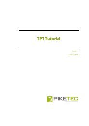 TPT Tutorial - PikeTec