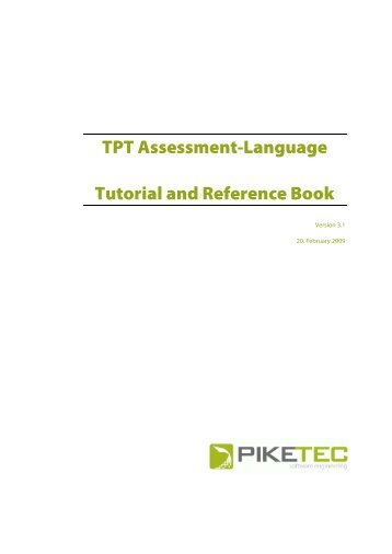 TPT Assessment-Language - PikeTec