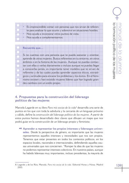 Manual de la Alumna. Guía - Educación en valores