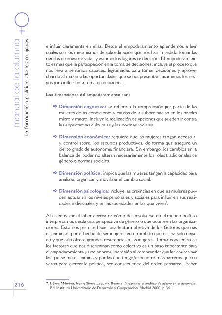 Manual de la Alumna. Guía - Educación en valores