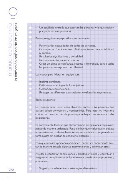 Manual de la Alumna. Guía - Educación en valores