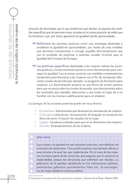 Manual de la Alumna. Guía - Educación en valores