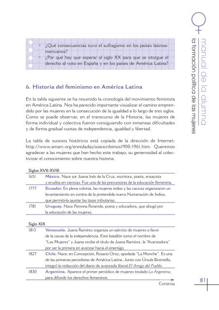 Manual de la Alumna. Guía - Educación en valores