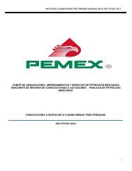 Invitación a cuando menos tres personas nacional N ... - PEMEX