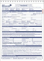 Formato De Vinculacion Persona Natural F 557 Bancolombia