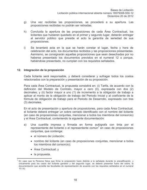 Bases licitación - Contratos Integrales EP - PEMEX.com