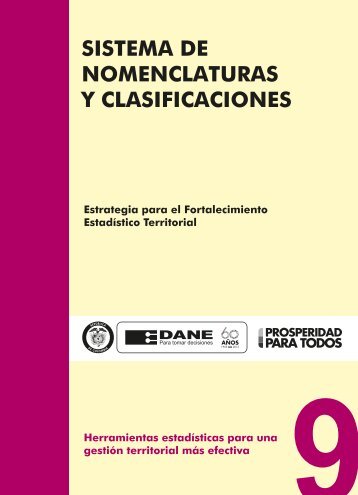 SISTEMA DE NOMENCLATURAS Y CLASIFICACIONES - DANE