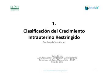 1. Clasificación del Crecimiento Intrauterino Restringido