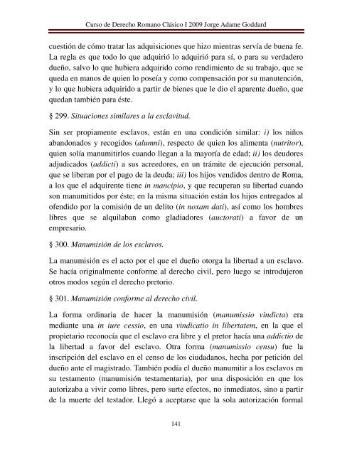 Jorge Adame Goddard: CURSO DE DERECHO ROMANO CLÁSICO I