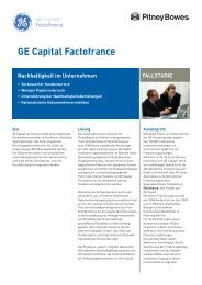 GE Capital Factofrance - Pitney Bowes Deutschland GmbH