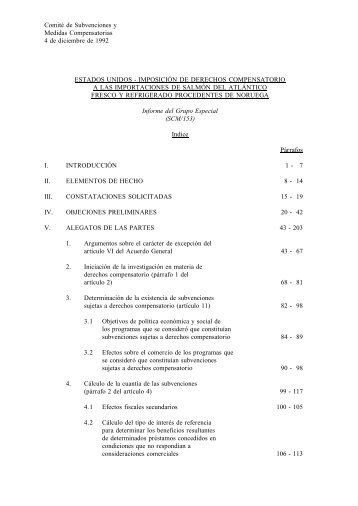 IMPOSICIÓN DE DERECHOS COMPENSATORIO A - World Trade ...