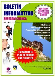 BOLETÍN INFORMATIVO - Empleo y Formación - Junta de ...