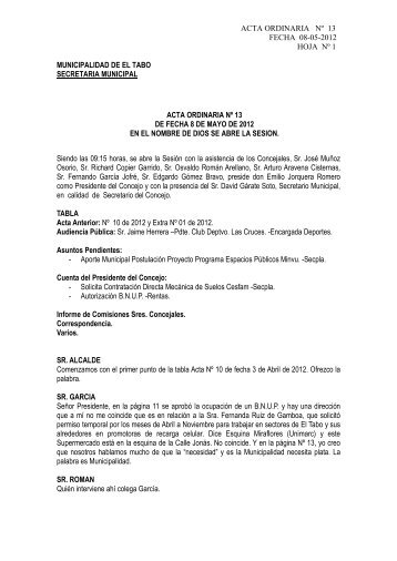 13 08-05-2012 - Municipalidad de El Tabo y Las Cruces