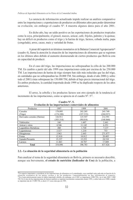 Cap. 3. Hacia una estrategia de seguridad alimentaria - BVSDE