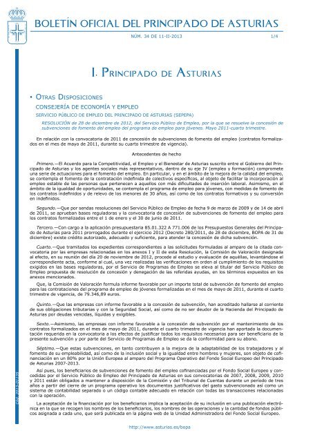 anuncio en PDF para consultar la tabla